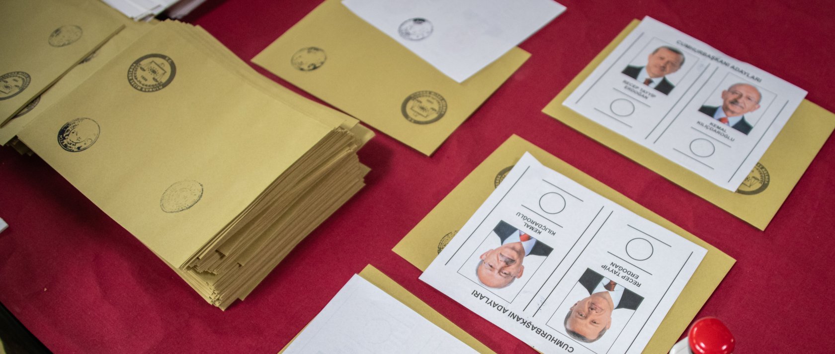 A ballot is seen with the option to vote for Recep Tayyip Erdoğan and main opposition candidate Kemal Kılıçdaroğlu for a pivotal presidential run-off election, Istanbul, Türkiye, May 28, 2023. (Getty Images Photo)