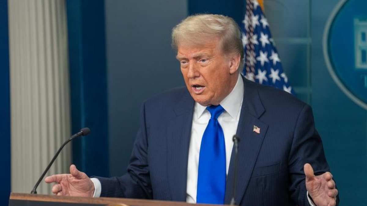 U.S. President Donald Trump attends a press conference at the White House, Washington, U.S., June 27, 2025. (EPA Photo)