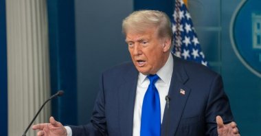 U.S. President Donald Trump attends a press conference at the White House, Washington, U.S., June 27, 2025. (EPA Photo)