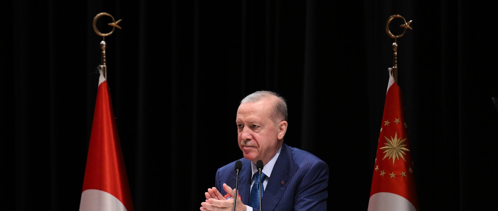 President Recep Tayyip Erdoğan addresses the Military Staff Officer Graduation Ceremony, Istanbul, Türkiye, July 10, 2026. (AA Photo)