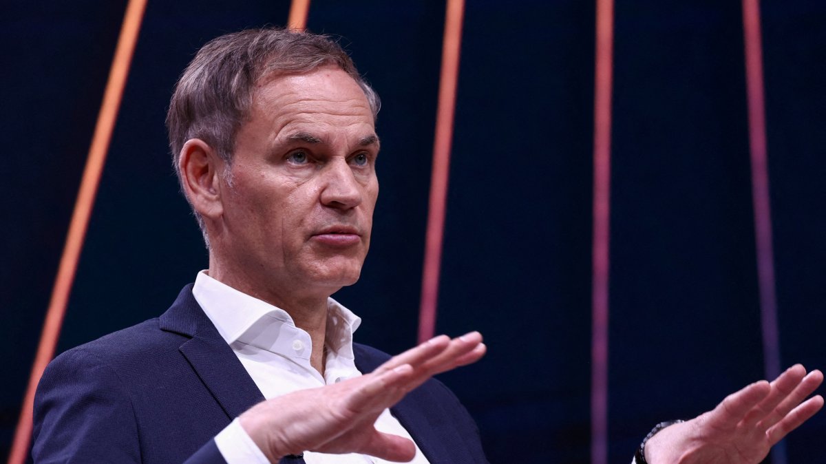 Oliver Blume, CEO of Volkswagen AG and Porsche AG, speaks during the annual Volkswagen Group press conference, Wolfsburg, Germany, March 11, 2025. (Reuters Photo)