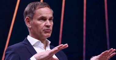 Oliver Blume, CEO of Volkswagen AG and Porsche AG, speaks during the annual Volkswagen Group press conference, Wolfsburg, Germany, March 11, 2025. (Reuters Photo)
