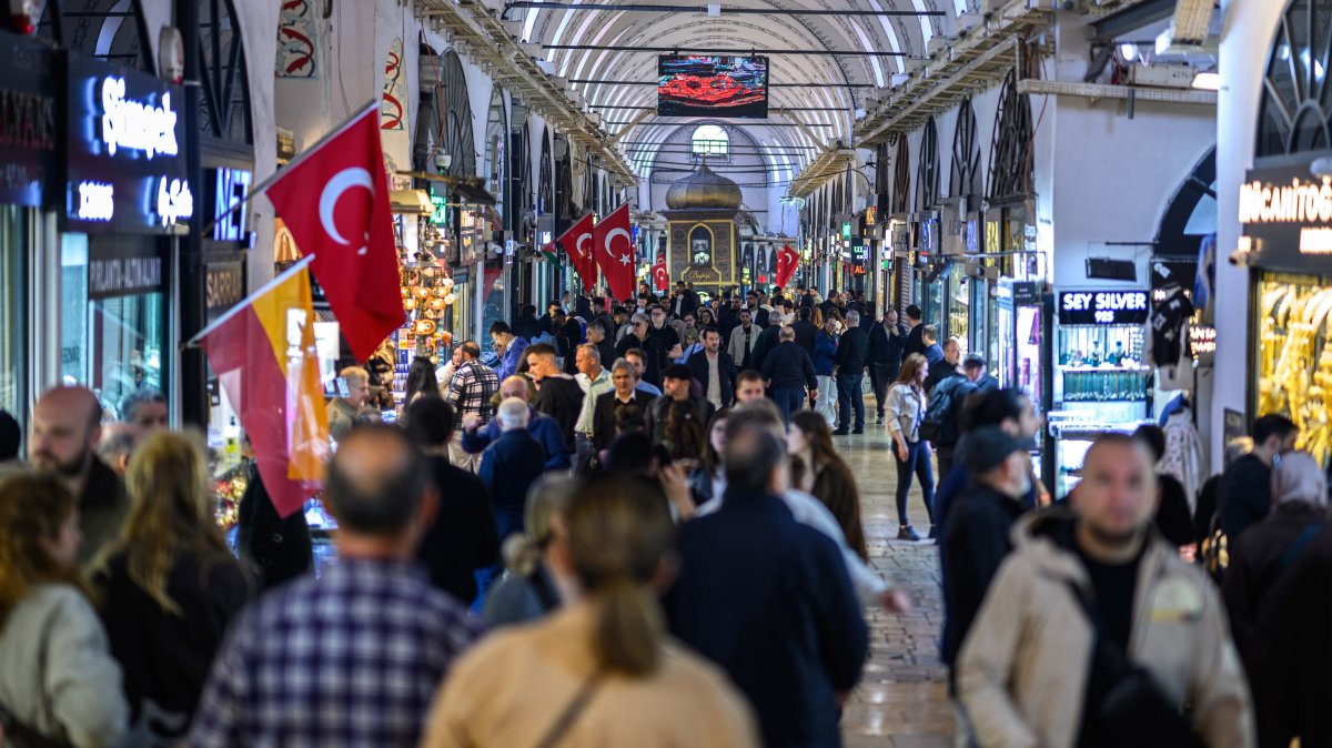 People are seen at the famous Grand Bazaar, Istanbul, Türkiye, April 30, 2026. (AA Photo)