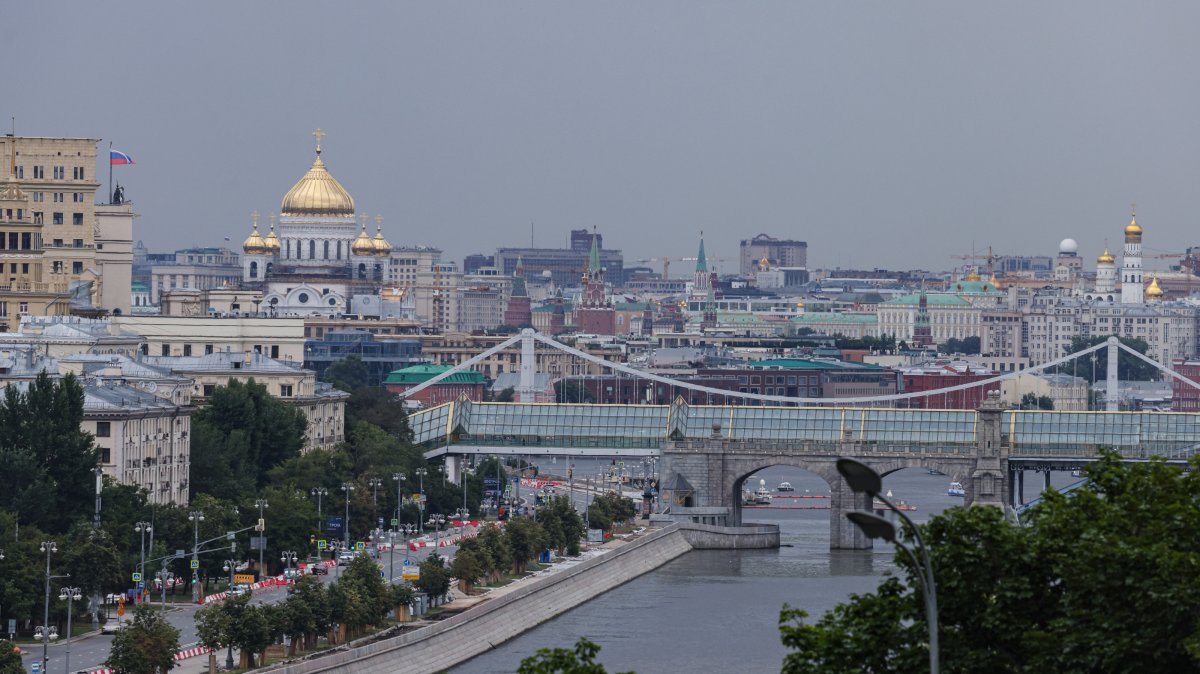 A general view shows downtown Moscow and the Kremlin in Moscow, Russia, July 7, 2026. (EPA Photo)