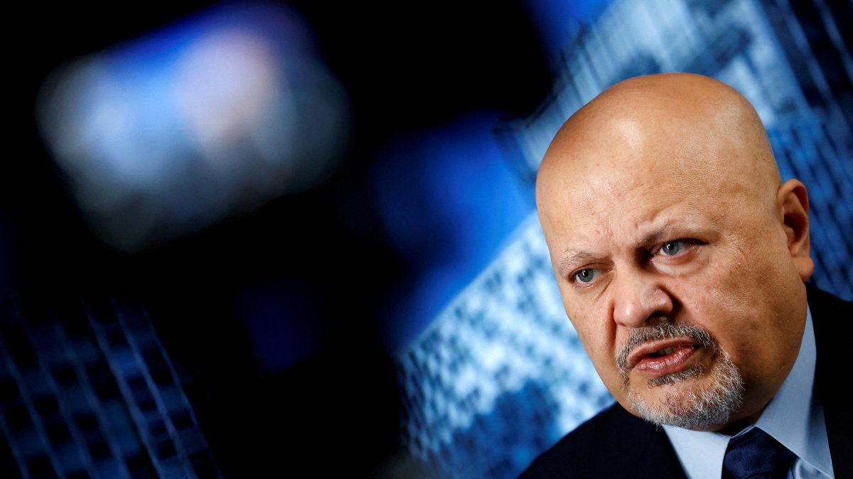 International Criminal Court (ICC) Prosecutor Karim Khan talks during an interview with Reuters in The Hague, the Netherlands, Jan. 16, 2025. (Reuters Photo)