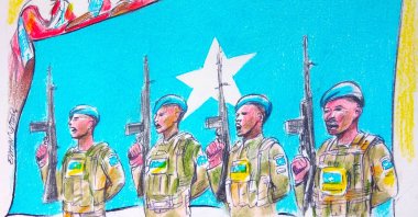 "If Somalia succeeds, the end of AUSSOM will mark not the end of a mission but the completion of one of Africa's longest state-building transitions." (Illustration by Erhan Yalvaç) 