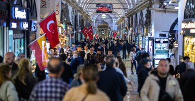 People are seen at the famous Grand Bazaar, Istanbul, Türkiye, April 30, 2026. (AA Photo)