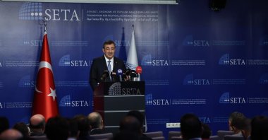 Vice President Cevdet Yılmaz attends the SETA event on the coup attempt, Ankara, Türkiye, July 13, 2026. (DHA Photo)