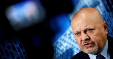International Criminal Court (ICC) Prosecutor Karim Khan talks during an interview with Reuters in The Hague, the Netherlands, Jan. 16, 2025. (Reuters Photo)