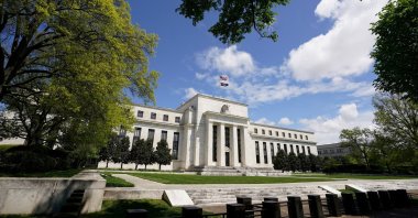 The Federal Reserve (Fed) building is set against a blue sky in Washington, U.S., May 1, 2020. (Reuters Photo)