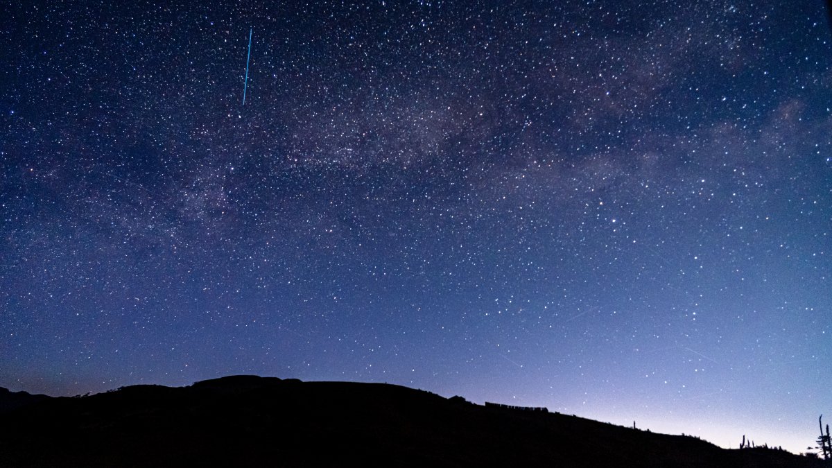 A panoramic view of the milky way galaxy from the DMZ border at Charrate Hill, Panchthar District, Nepal, Feb. 17, 2026. (Getty Images Photo)