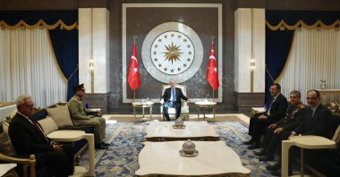 President Recep Tayyip Erdoğan meets Asim Munir (2nd L), Ankara, Türkiye, July 14, 2026. (AA Photo)