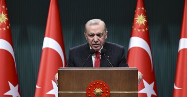 President Recep Tayyip Erdoğan speaks at a news conference after a Cabinet meeting, Ankara, Türkiye, Feb. 23, 2026. (AA File Photo)