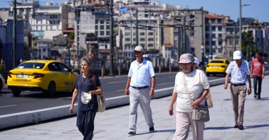 People walk in the famous Eminönü neighborhood, Istanbul, Türkiye, June 29, 2026. (AA Photo)