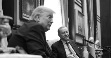 U.S. President Donald Trump (L) speaks during a joint press conference following his bilateral meeting with President Recep Tayyip Erdoğan at the Presidential Complex, Ankara, Türkiye, July 7, 2026. (İHA Photo)