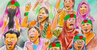 "A state cannot disappear people, narrow elections, beat students, frighten journalists, monopolize patriotism and still expect society to remain silent forever." (Illustration by Erhan Yalvaç)