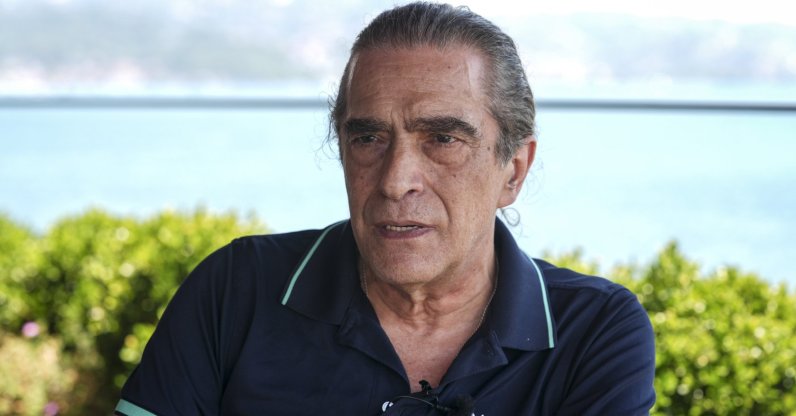 Renowned composer Fahir Atakoğlu speaks during an interview, Istanbul, Türkiye, July 1, 2026. (AA Photo)