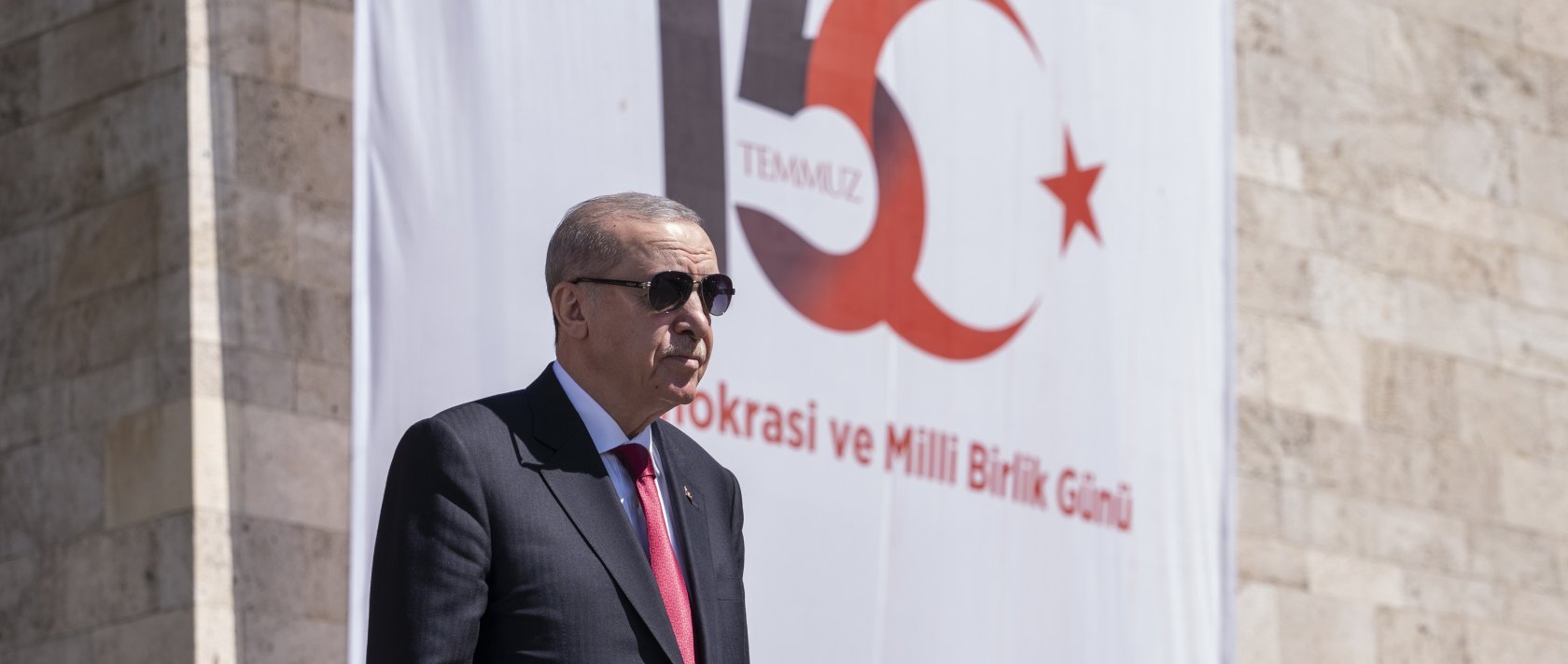 President Recep Tayyip Erdoğan attends the commemoration ceremony at Parliament, Ankara, Türkiye, July 15, 2026. (AA Photo)