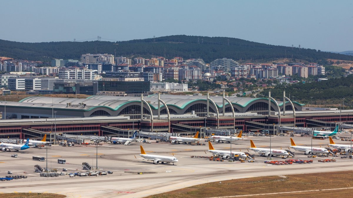An aerial view of Sabiha Gökçen Airport, Istanbul, Türkiye, June 29, 2026. (DHA Photo)