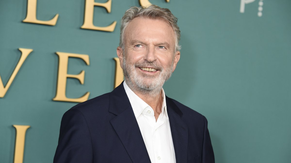 Sam Neill attends the premiere of "Apples Never Fall" held at the Academy Museum of Motion Pictures, Los Angeles, U.S., March 12, 2024. (Getty Images Photo)