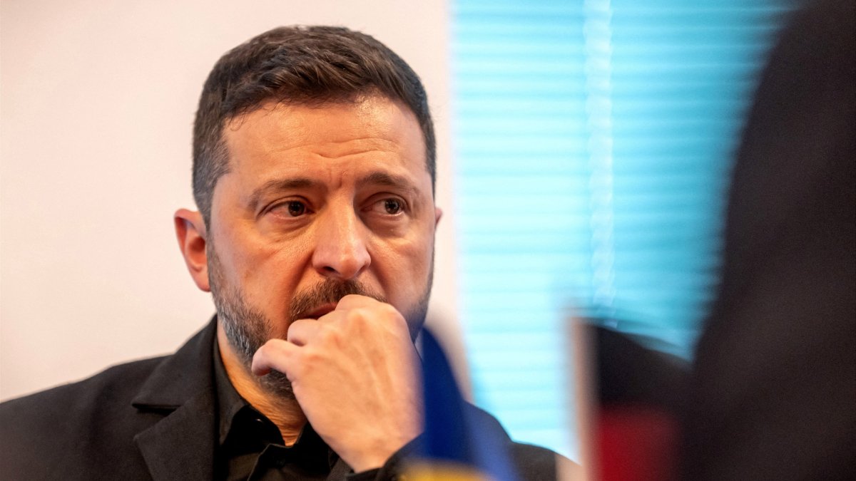 Ukraine's President Volodymyr Zelenskyy attends a bilateral meeting with German Chancellor Friedrich Merz (not pictured) on the sidelines of the NATO leaders' summit, Ankara, Türkiye, July 7, 2026. (Reuters Photo)