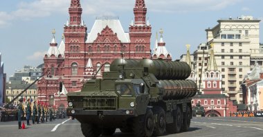 Russian S-400 air defense missile systems are showcased during the Victory Day military parade, Moscow, Russia, May 9, 2016. (AP Photo)
