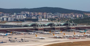 An aerial view of Sabiha Gökçen Airport, Istanbul, Türkiye, June 29, 2026. (DHA Photo)