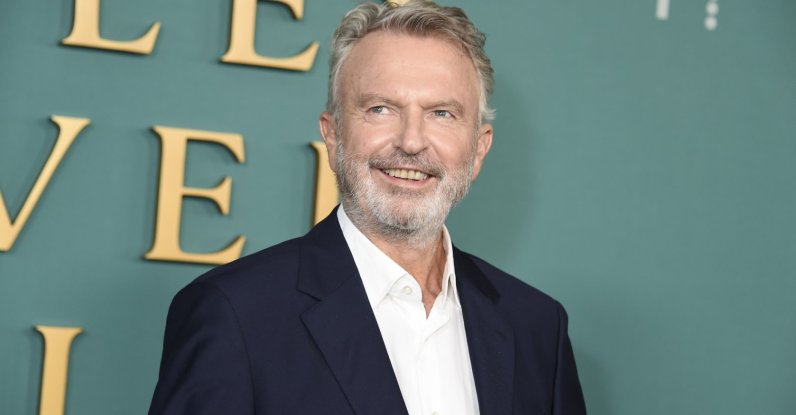 Sam Neill attends the premiere of "Apples Never Fall" held at the Academy Museum of Motion Pictures, Los Angeles, U.S., March 12, 2024. (Getty Images Photo)