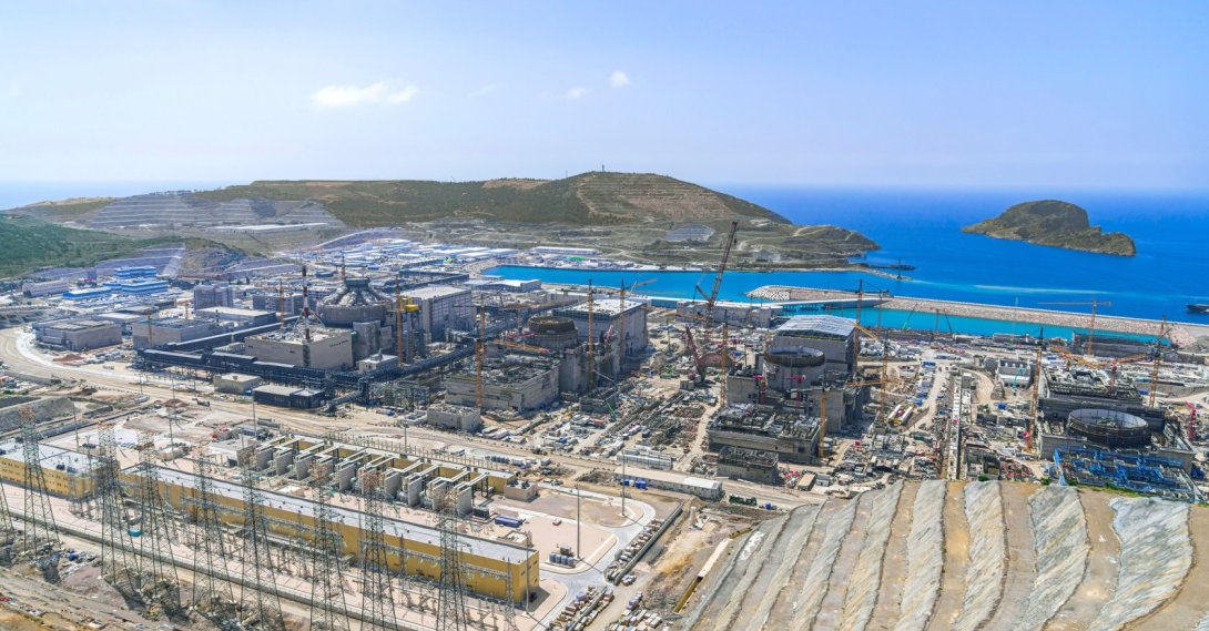 An aerial view of Akkuyu Nuclear Power Plant, Mersin, southern Türkiye, June 16, 2026. (DHA Photo)
