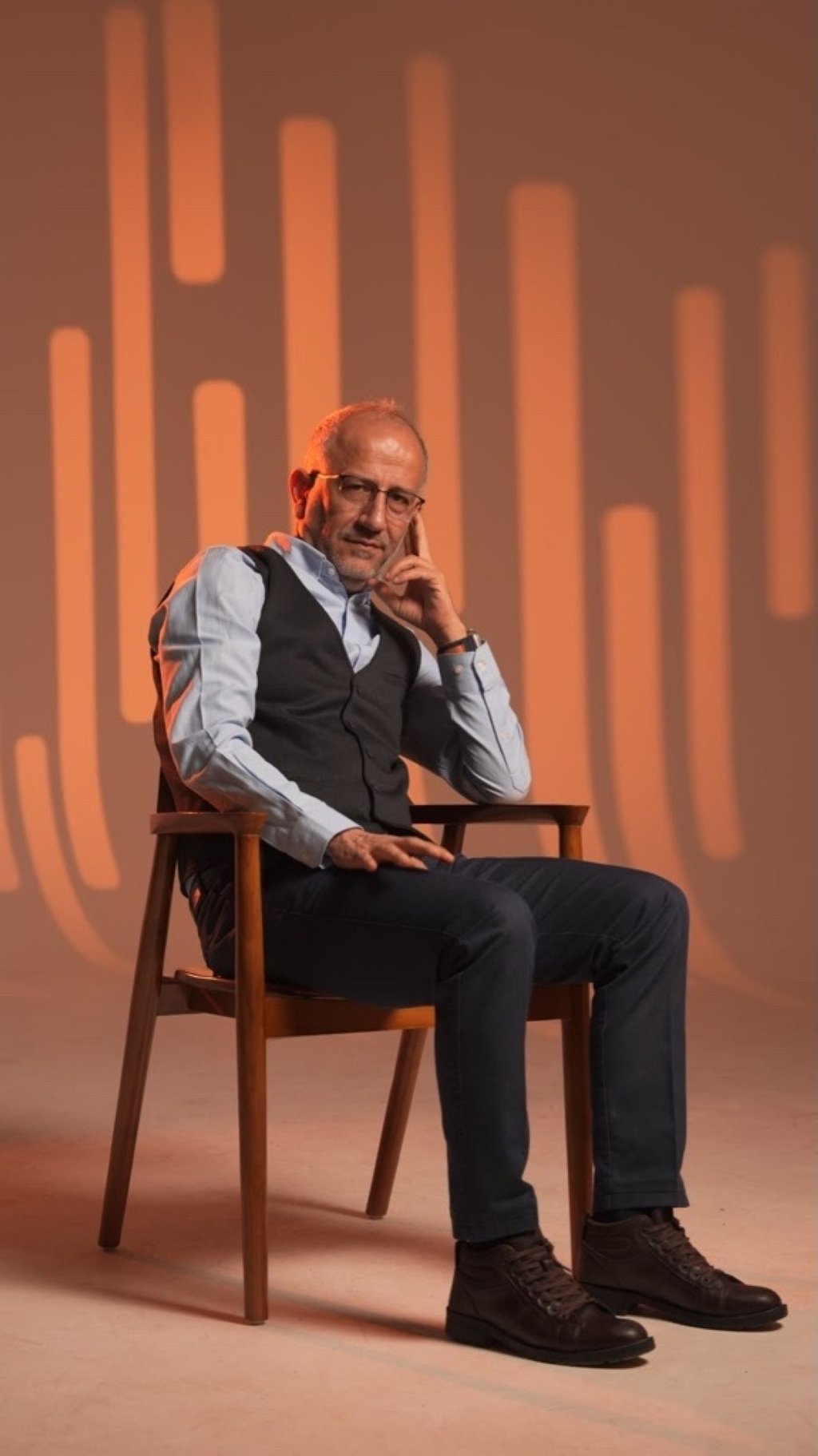 Mustafa Güler poses for a portrait during a studio photo shoot. (Courtesy of Mustafa Güler)