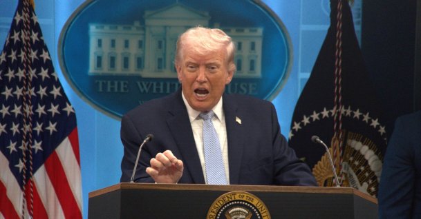 U.S. President Donald Trump speaks during a press conference at the White House, Washington, D.C., U.S., April 6, 2026. (Reuters Photo)