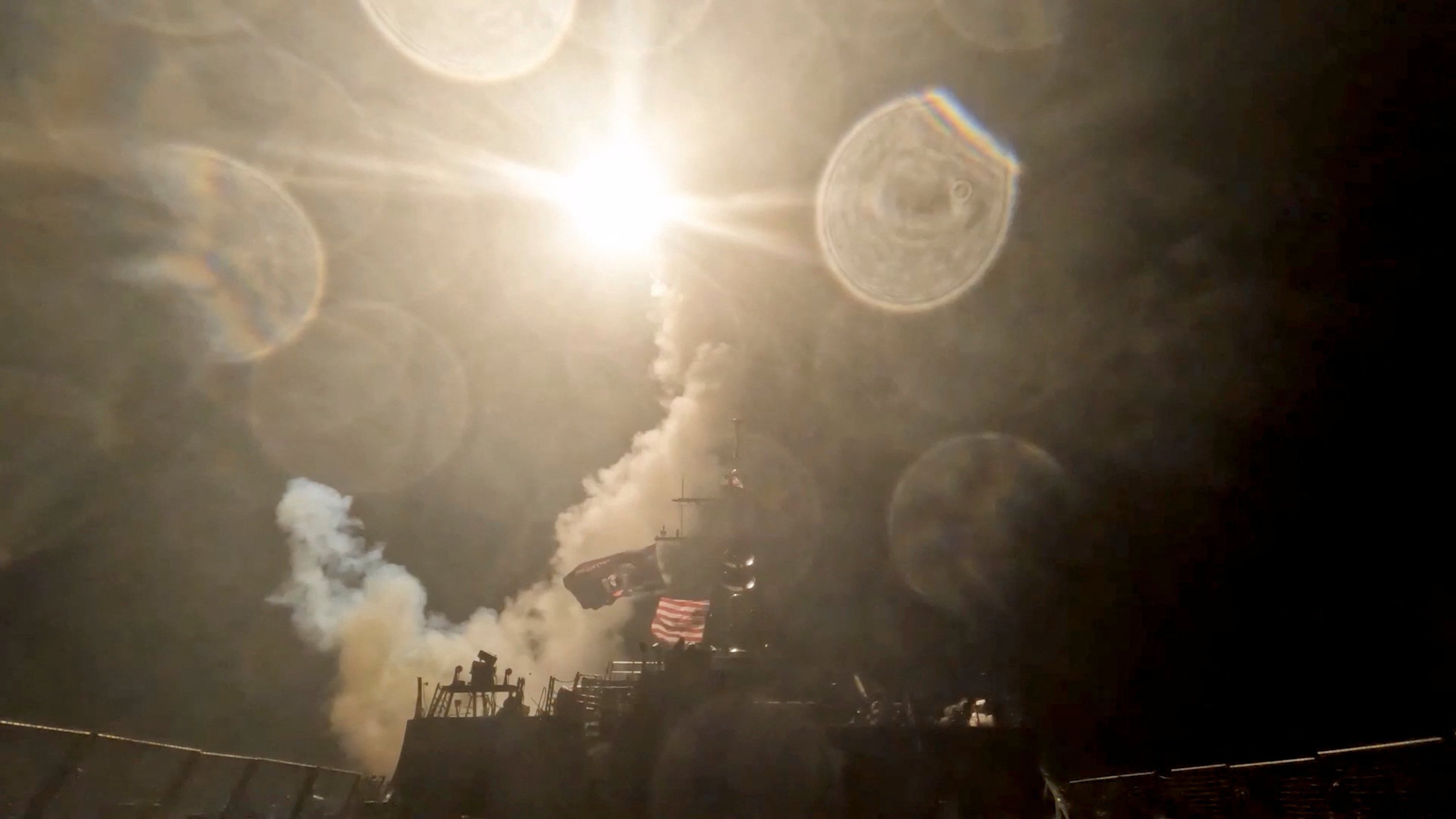 Iran attacks Gulf allies as US strikes enter 7th straight night