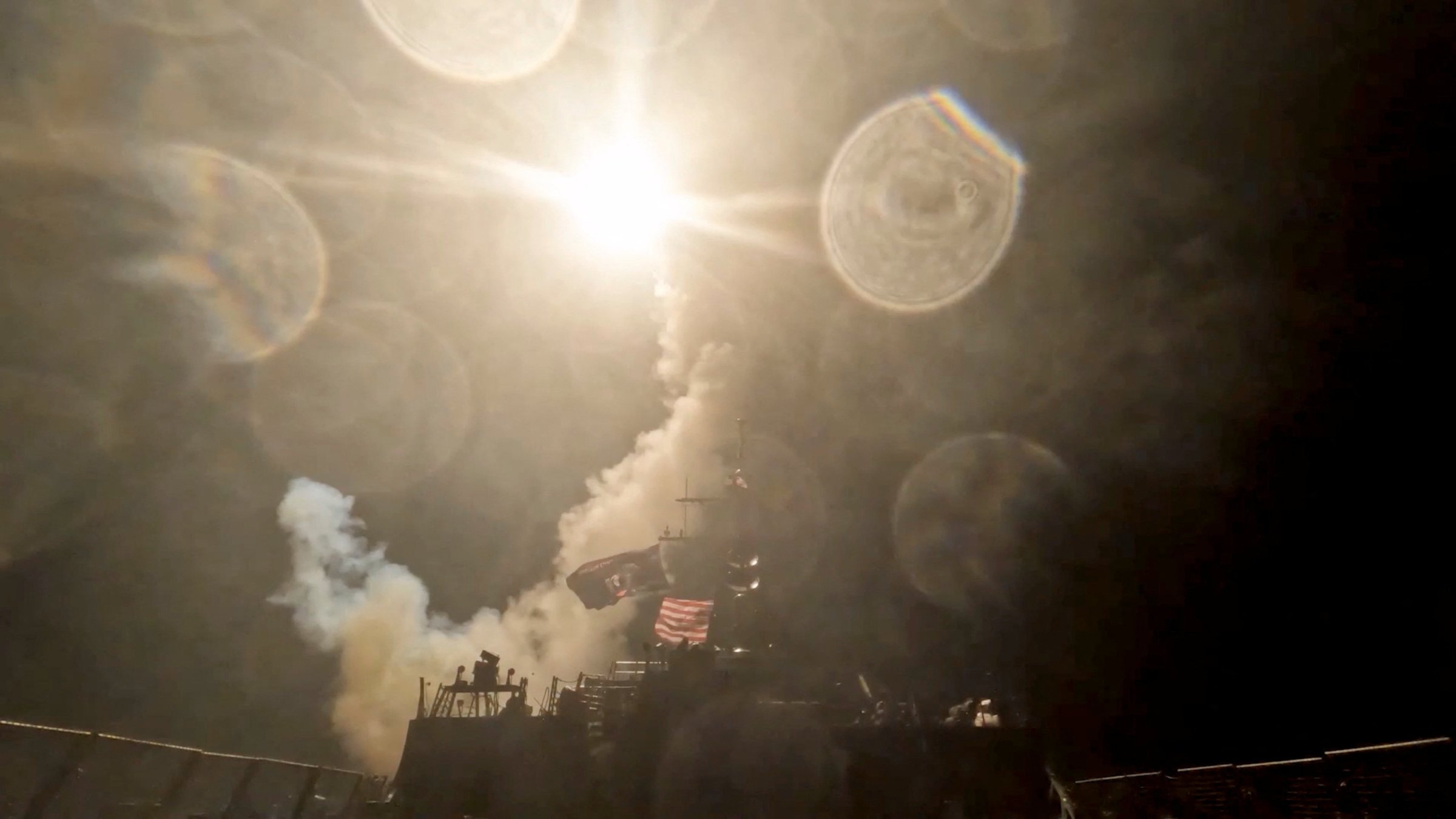 Iran attacks Gulf allies as US strikes enter 7th straight night