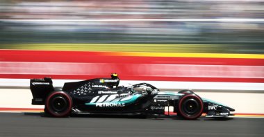 Mercedes' Andrea Kimi Antonelli during the Belgian Grand Prix practice at Circuit de Spa-Francorchamps, Stavelot, Belgium, July 18, 2026. (Reuters Photo)
