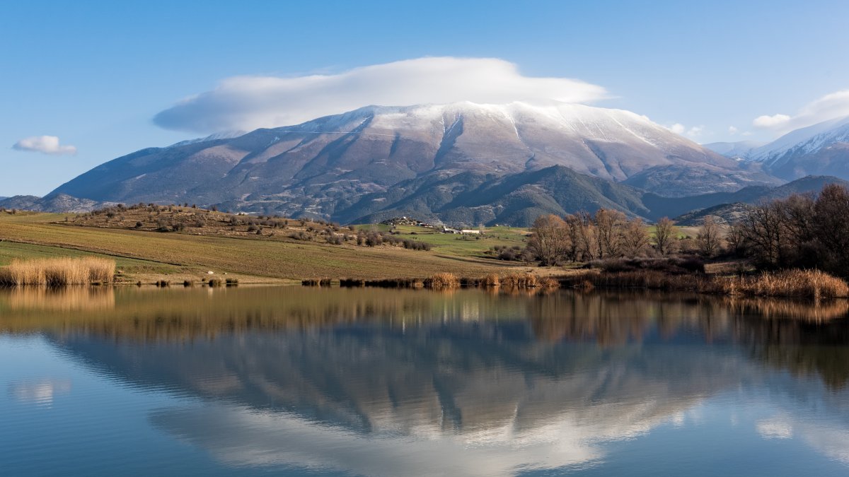 An undated aerial view of Mount Olympus, the highest mountain of Greece. (Shutterstock Photo)