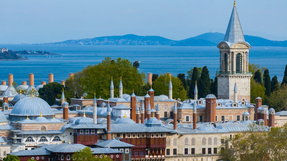 An undated aerial view of Topkapı Palace, Istanbul, Türkiye. (Shutterstock Photo)
