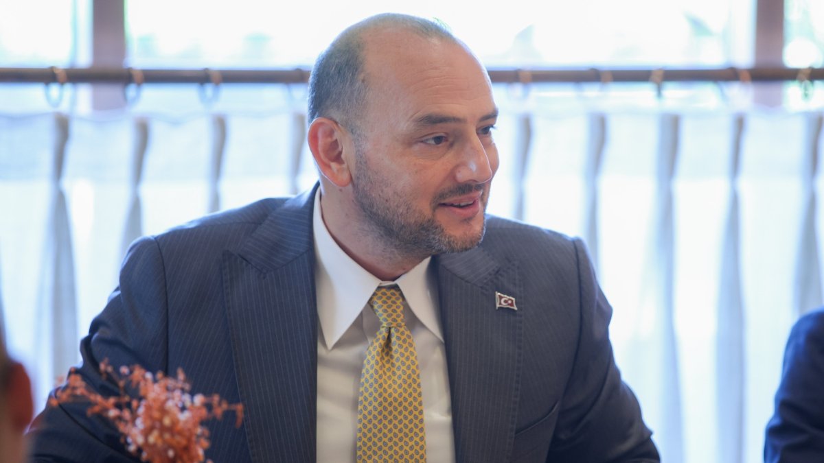 Independent Industrialists and Businessmen's Association (MÜSIAD) Chair Burhan Özdemir speaks to journalists, Istanbul, Türkiye, June 24, 2026. (AA Photo)