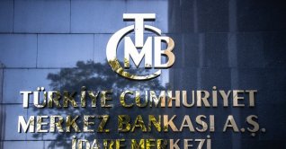 The entrance sign of the building housing the Turkish central bank, Ankara, Türkiye, Sept. 24, 2022. (Reuters Photo)