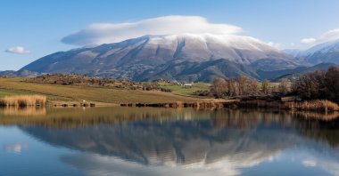 An undated aerial view of Mount Olympus, the highest mountain of Greece. (Shutterstock Photo)