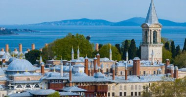 An undated aerial view of Topkapı Palace, Istanbul, Türkiye. (Shutterstock Photo)