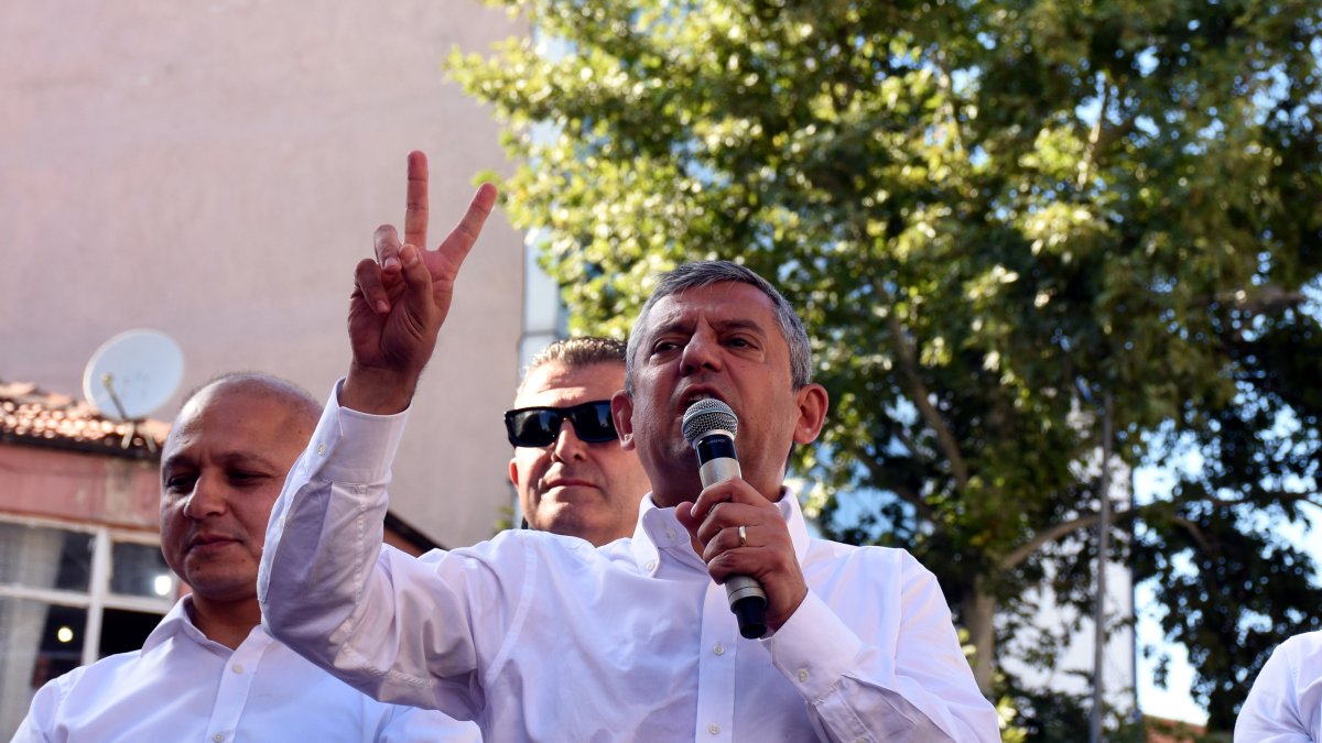 Former CHP leader Özgür Özel speaks at a rally, Kırıkkale, Türkiye, July 17, 2026. (AA Photo)