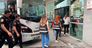 Police escort suspects in the Ahbap investigation to the Istanbul Courthouse, Istanbul, Türkiye, July 15, 2026. (IHA Photo)