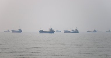 Vessels in the Strait of Hormuz near the beach of Bandar Abbas, Iran, June 30, 2026. (Reuters Photo)