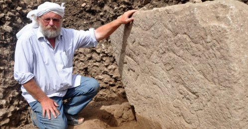 This undated file photo shows German archaeologist Klaus Schmidt during excavations at Göbeklitepe, Şanlıurfa, Türkiye. (AA Photo)