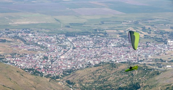 An aerial view of the city of Muş and its surrounding landscape, Muş, Türkiye, June 25. 2026. (AA Photo)