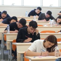 High school seniors take a mock YKS exam at Süleyman Demirel University, Isparta, Türkiye, July 17, 2026. (AA Photo) 
