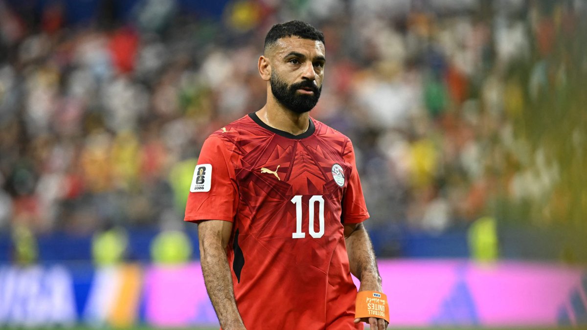 Egypt's Mohamed Salah reacts at half-time during the 2026 World Cup round of 32 football match against Australia at the Dallas Stadium, Arlington, U.S., July 3, 2026. (AFP Photo)