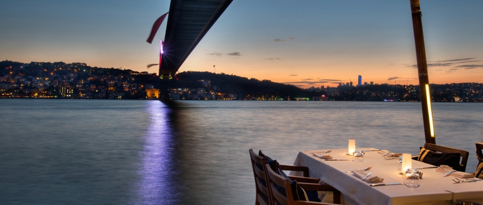 A night view of Istanbul and the Bosporus Bridge, Istanbul, Türkiye, May 14, 2018. (Shutterstock Photo)