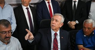 Ankara Mayor Mansur Yavaş speaks at an event, Ankara, Türkiye, June 26, 2026. (AA Photo)