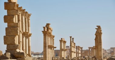 A view of Palmyra, a UNESCO World Heritage Site in central Syria, with the Damascus Gate seen in the background in 2007. (Shutterstock Photo)